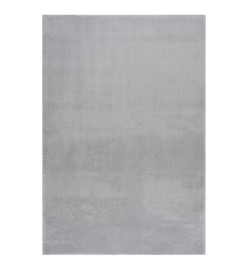 Tapis shaggy doux lavable 160x230 cm Antidérapant Gris