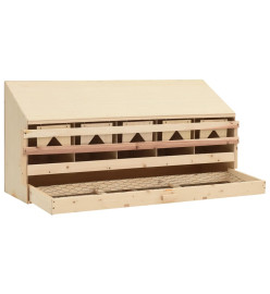 Pondoir 5 compartiments 117x33x54 cm bois de pin massif