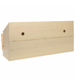 Pondoir 5 compartiments 117x33x54 cm bois de pin massif