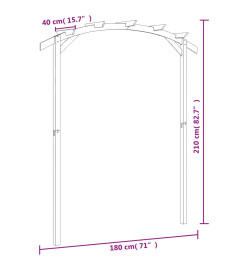 Pergola de jardin 180x210x40 cm Bois de pin imprégné