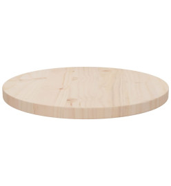 Dessus de table Ø40x2,5 cm Bois de pin massif