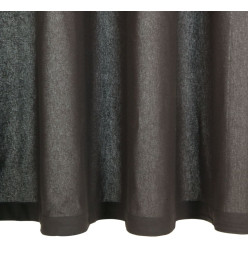 Rideaux avec anneaux en métal 2 pcs Coton 140x245 cm Anthracite