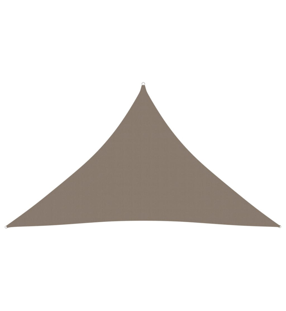 Voile de parasol Tissu Oxford triangulaire 2,5x2,5x3,5 m Taupe