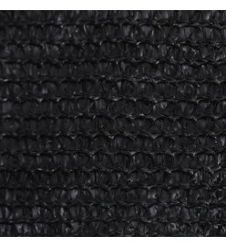 Voile d'ombrage 160 g/m² Noir 3x3 m PEHD