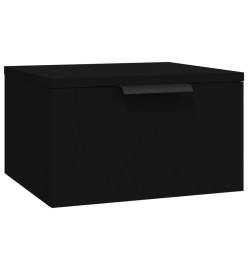 Tables de chevet murales 2 pcs noir 34x30x20 cm