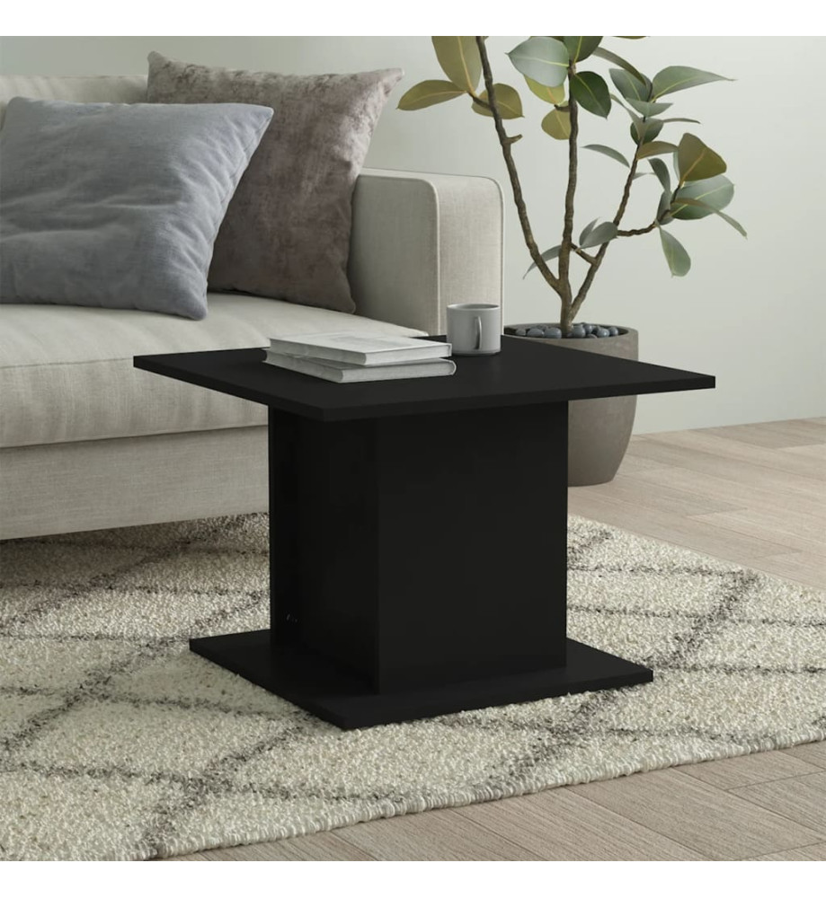 Table basse Noir 55,5x55,5x40 cm Aggloméré