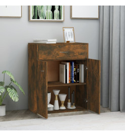 Buffet Chêne fumé 60x30x75 cm Bois d'ingénierie