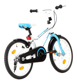 Vélo pour enfants 18 pouces Bleu et blanc