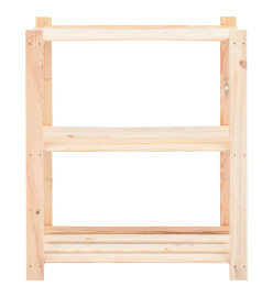 Étagères de rangement à 3 niveaux 10 pcs 80x38x90 cm Pin 150 kg