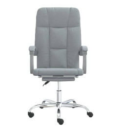 Fauteuil inclinable de bureau Gris clair Tissu