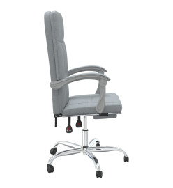 Fauteuil inclinable de bureau Gris clair Tissu