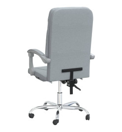 Fauteuil inclinable de bureau Gris clair Tissu