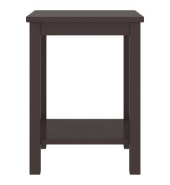 Table de chevet Marron foncé 35x30x47 cm Bois de pin massif