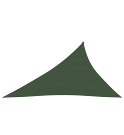 Voile d'ombrage 160 g/m² Vert foncé 4x5x6,8 m PEHD