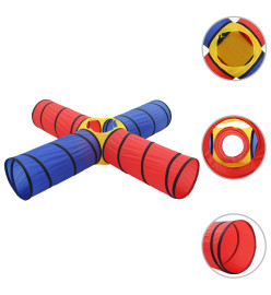 Tunnel de jeu pour enfants avec 250 balles Multicolore