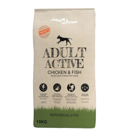 Nourriture pour chiens Adult Active Chicken & Fish 2 pcs 30 kg