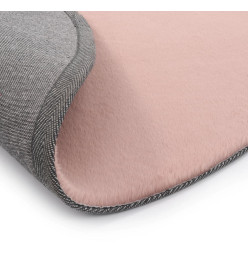 Tapis 160 cm Fausse fourrure de lapin Vieux rose