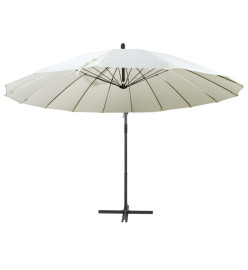 Parasol suspendu Blanc 3 m Aluminium