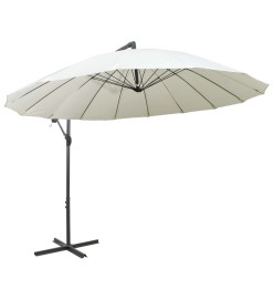 Parasol suspendu Blanc 3 m Aluminium