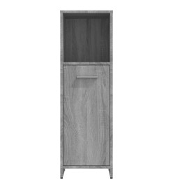 Armoire de bain Sonoma gris 30x30x95 cm Bois d'ingénierie