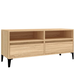 Meuble TV chêne sonoma 100x34,5x44,5 cm bois d'ingénierie