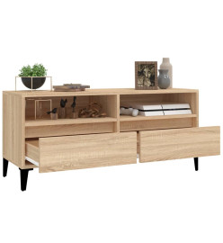 Meuble TV chêne sonoma 100x34,5x44,5 cm bois d'ingénierie