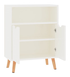 Buffet Blanc brillant 60x30x72 cm Aggloméré