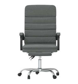 Fauteuil de massage inclinable de bureau Gris foncé Tissu