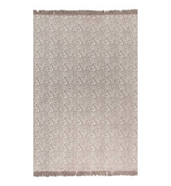 Tapis Kilim Coton 120 x 180 cm avec motif Taupe