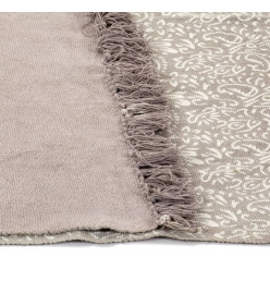 Tapis Kilim Coton 120 x 180 cm avec motif Taupe