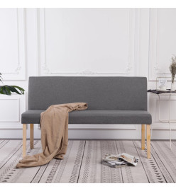 Banc 139,5 cm Gris clair Polyester