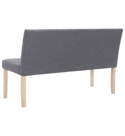 Banc 139,5 cm Gris clair Polyester