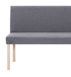 Banc 139,5 cm Gris clair Polyester