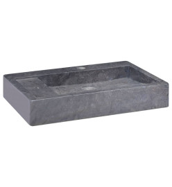 Lavabo Noir 58x39x10 cm Marbre