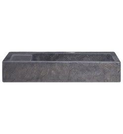 Lavabo Noir 58x39x10 cm Marbre