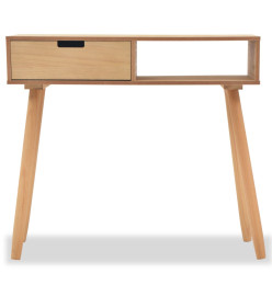 Table console Bois de pin massif 80 x 30 x 72 cm Marron