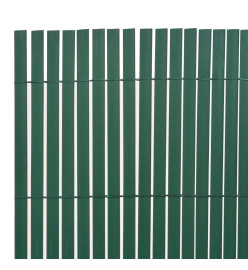 Clôture de jardin double face 110x500 cm Vert