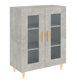 Buffet gris béton 69,5x34x90 cm bois d'ingénierie