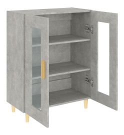 Buffet gris béton 69,5x34x90 cm bois d'ingénierie