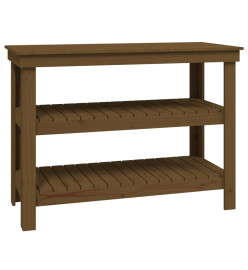 Banc de travail Marron miel 110,5x50x80 cm Bois de pin massif