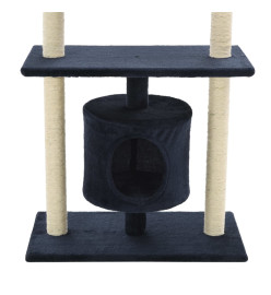 Arbre à chat avec griffoirs en sisal 95 cm Bleu foncé