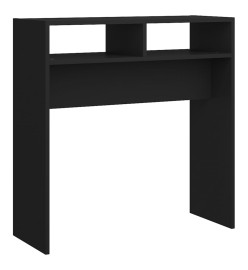 Table console Noir 78x30x80 cm Aggloméré