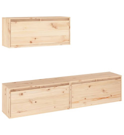 Meubles TV 3 pcs Bois massif de pin