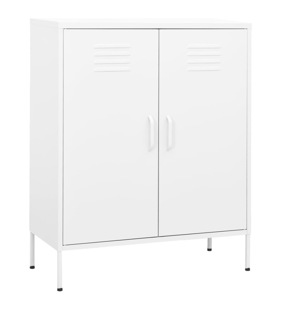 Armoire de rangement Blanc 80x35x101,5 cm Acier