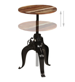 Table de bar Bois de récupération massif 60 x (76-110) cm