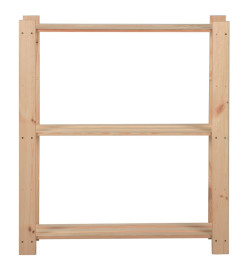 Étagère de stockage 3 niveaux 80x28,5x90 cm Bois de pin massif