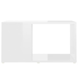 Meuble TV Blanc brillant 60x24x32 cm Aggloméré