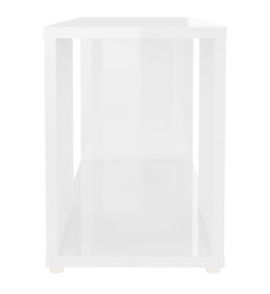 Meuble TV Blanc brillant 60x24x32 cm Aggloméré