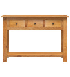 Table console 110x35x75 cm Bois de chêne solide