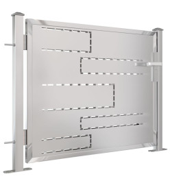 Portail de jardin 100x75 cm Acier inoxydable